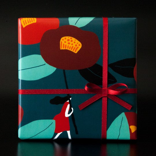 Paper Park Gift Wrapping Paper_Camellia