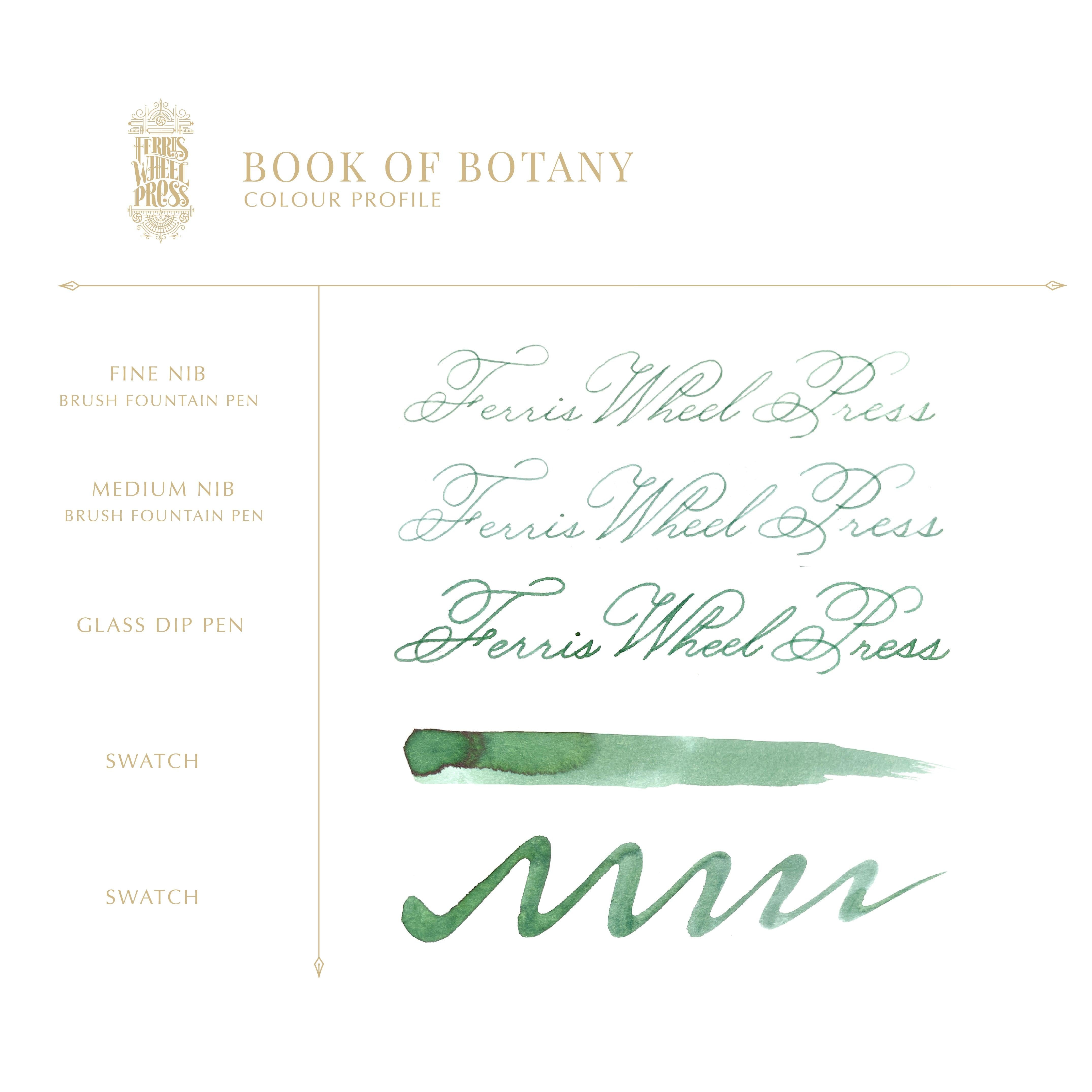 Book of Botany | 38ml Ink | Ferris Wheel Press