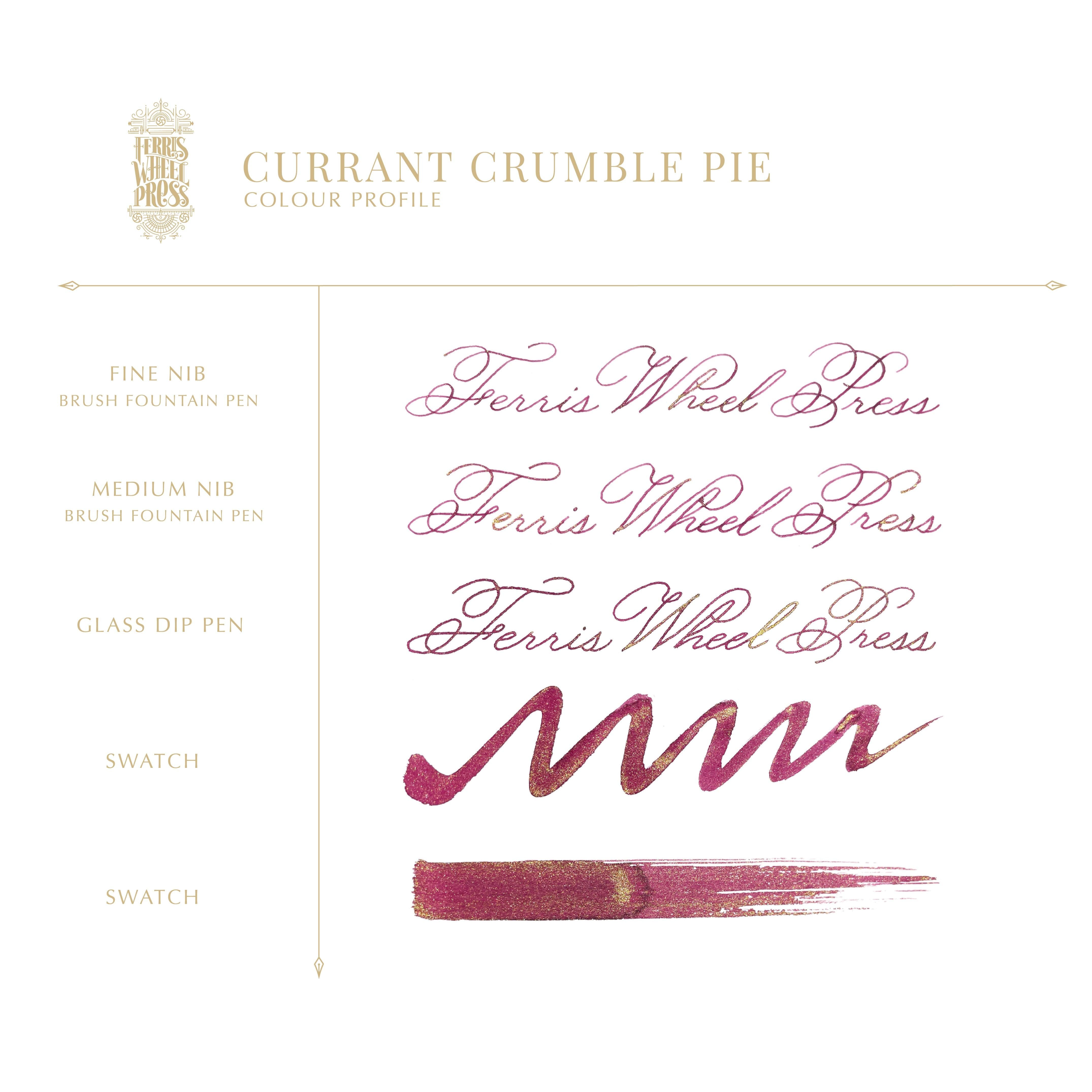 Currant Crumble Pie | 38ml Ink | Ferris Wheel Press