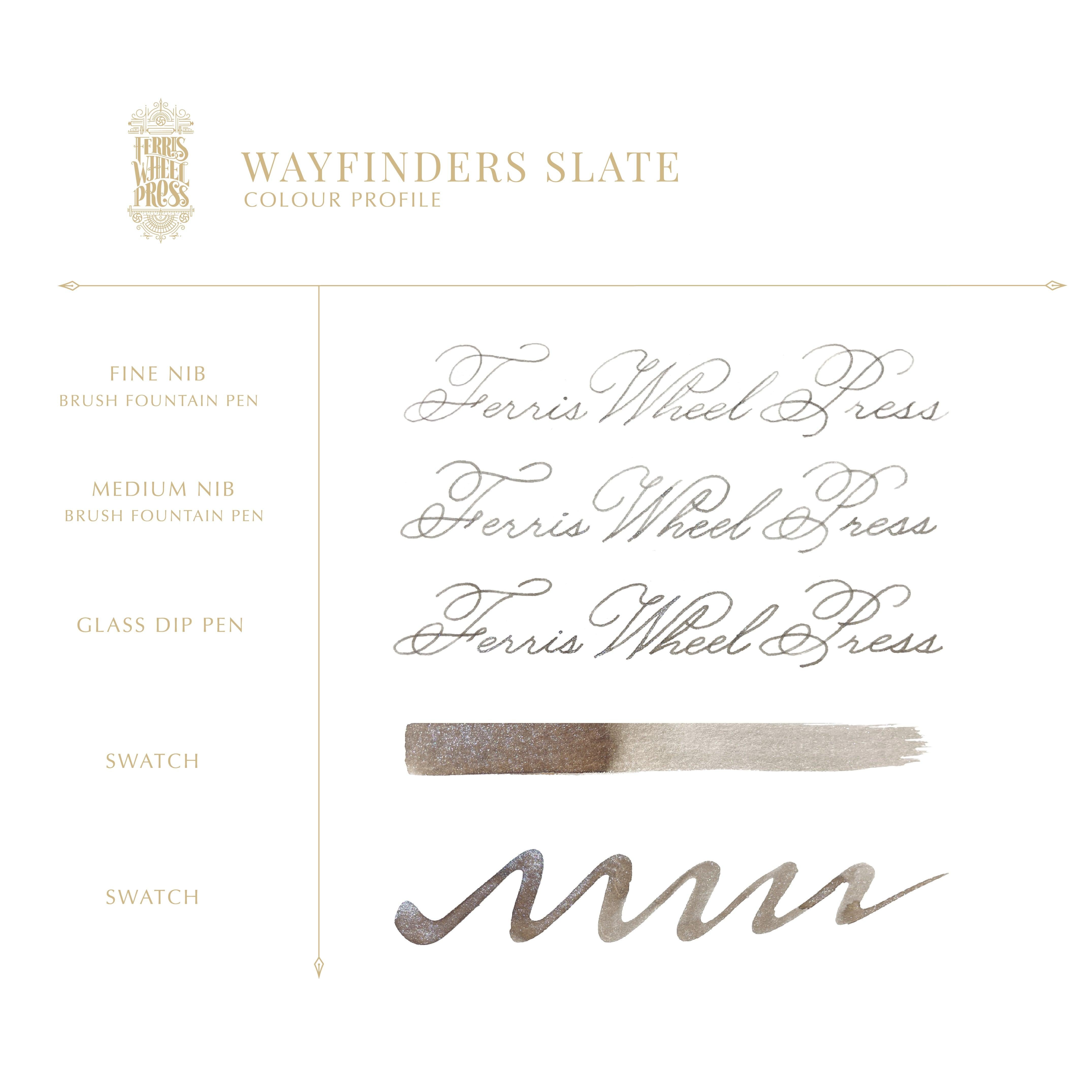 Wayfinders Slate | 38ml Ink | Ferris Wheel Press