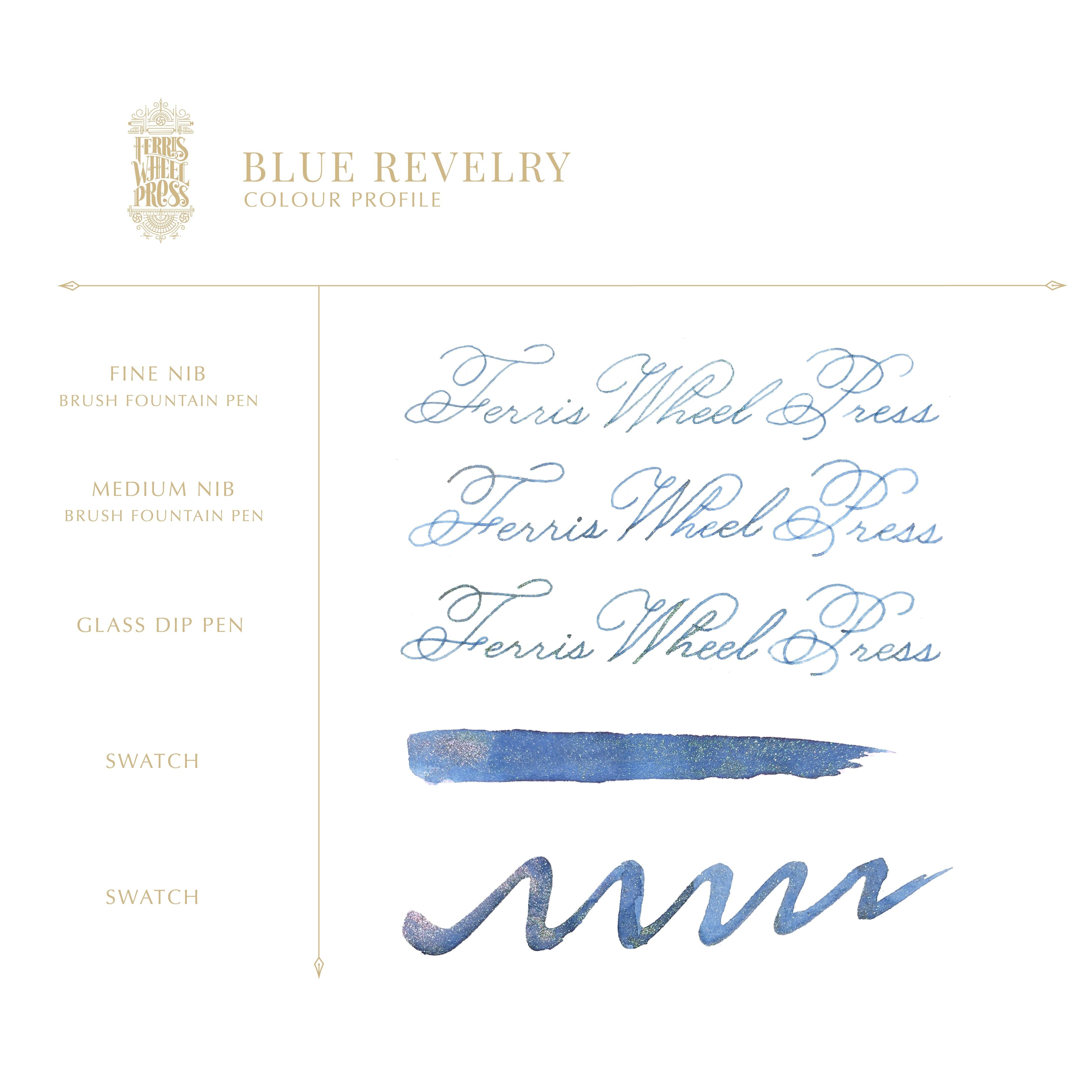 2025 Limited Edition | Blue Revelry | 38ml Ink | Ferris Wheel Press