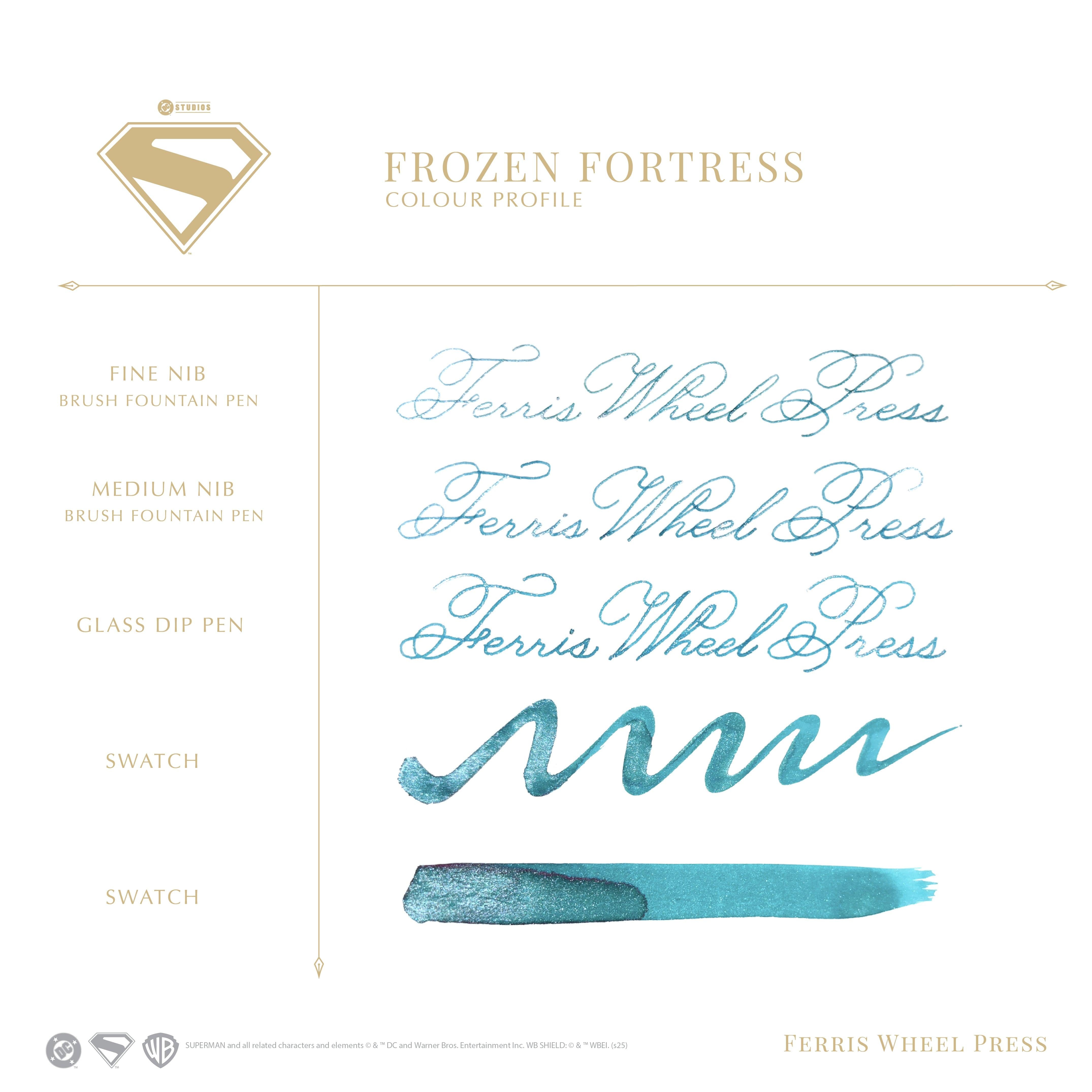 Warner Bros. | Superman Fountain Pen Inks - 10ml Bottled | Ferris Wheel Press