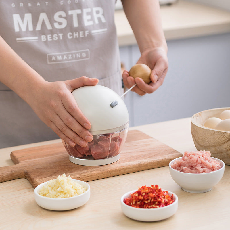 PINMOO Easy Pull Manual Food Processor 