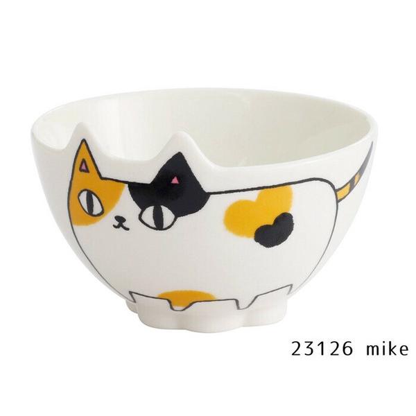 Neko Sankyodai Three Cats Brothers Cat Shaped Rice Bowl