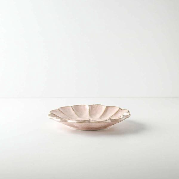 Kaneko Kohyo - Small Plate - Pink - Rinka Series - Handcrafted Japanese Mino Ware