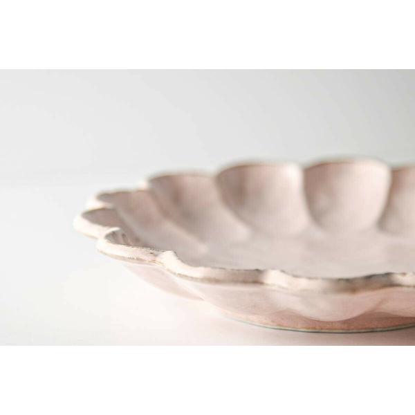 Kaneko Kohyo - Main Plate - Pink - Rinka Series - Handcrafted Japanese Mino Ware