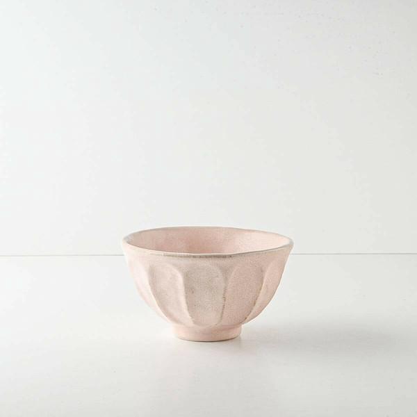 Kaneko Kohyo - Rice Bowl - Pink - Rinka Series - Handcrafted Japanese Mino Ware