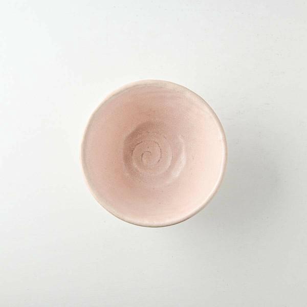 Kaneko Kohyo - Rice Bowl - Pink - Rinka Series - Handcrafted Japanese Mino Ware