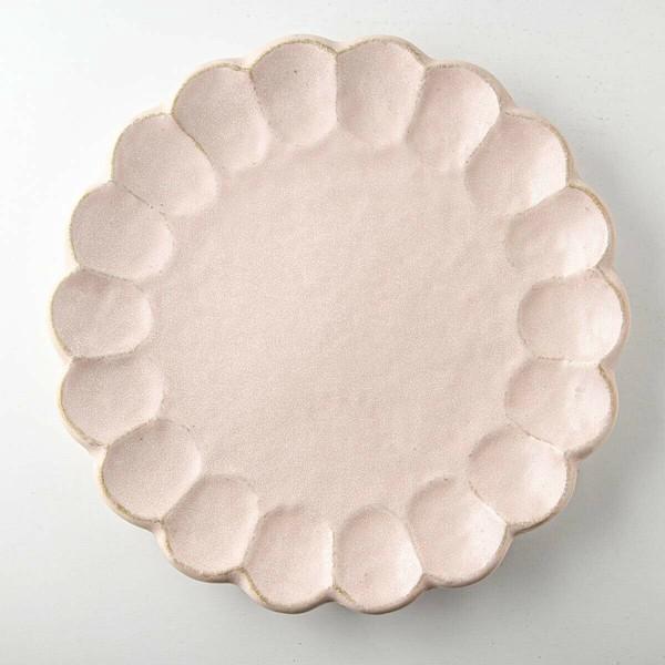 Kaneko Kohyo - Main Plate - Pink - Rinka Series - Handcrafted Japanese Mino Ware