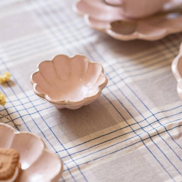 Kaneko Kohyo - Side Dish Bowl - Pink - Rinka Series - Handcrafted Japanese Mino Ware
