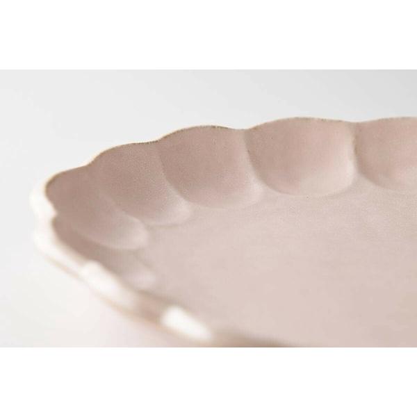Kaneko Kohyo - Main Plate - Pink - Rinka Series - Handcrafted Japanese Mino Ware