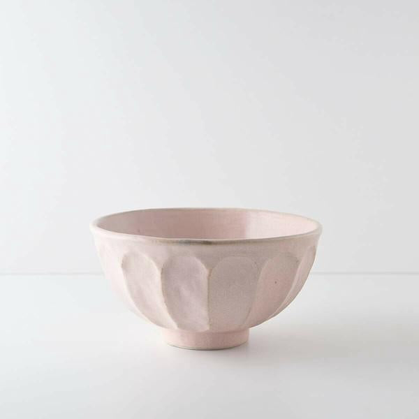Kaneko Kohyo - Rice Bowl - Pink - Rinka Series - Handcrafted Japanese Mino Ware