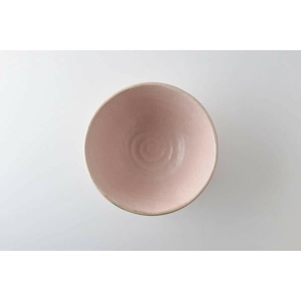 Kaneko Kohyo - Rice Bowl - Pink - Rinka Series - Handcrafted Japanese Mino Ware