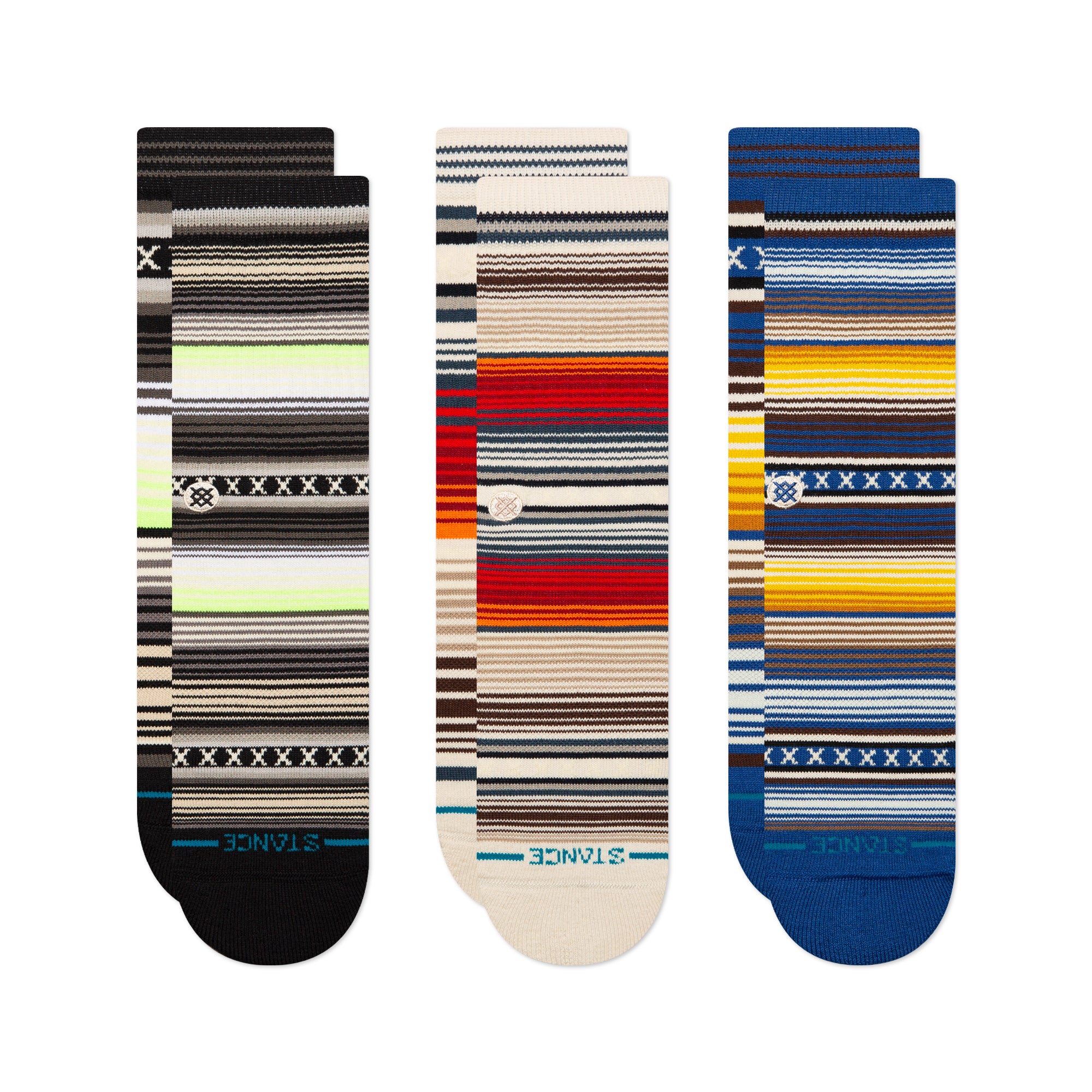 STANCE CURREN CREW SOCKS 3 PACK