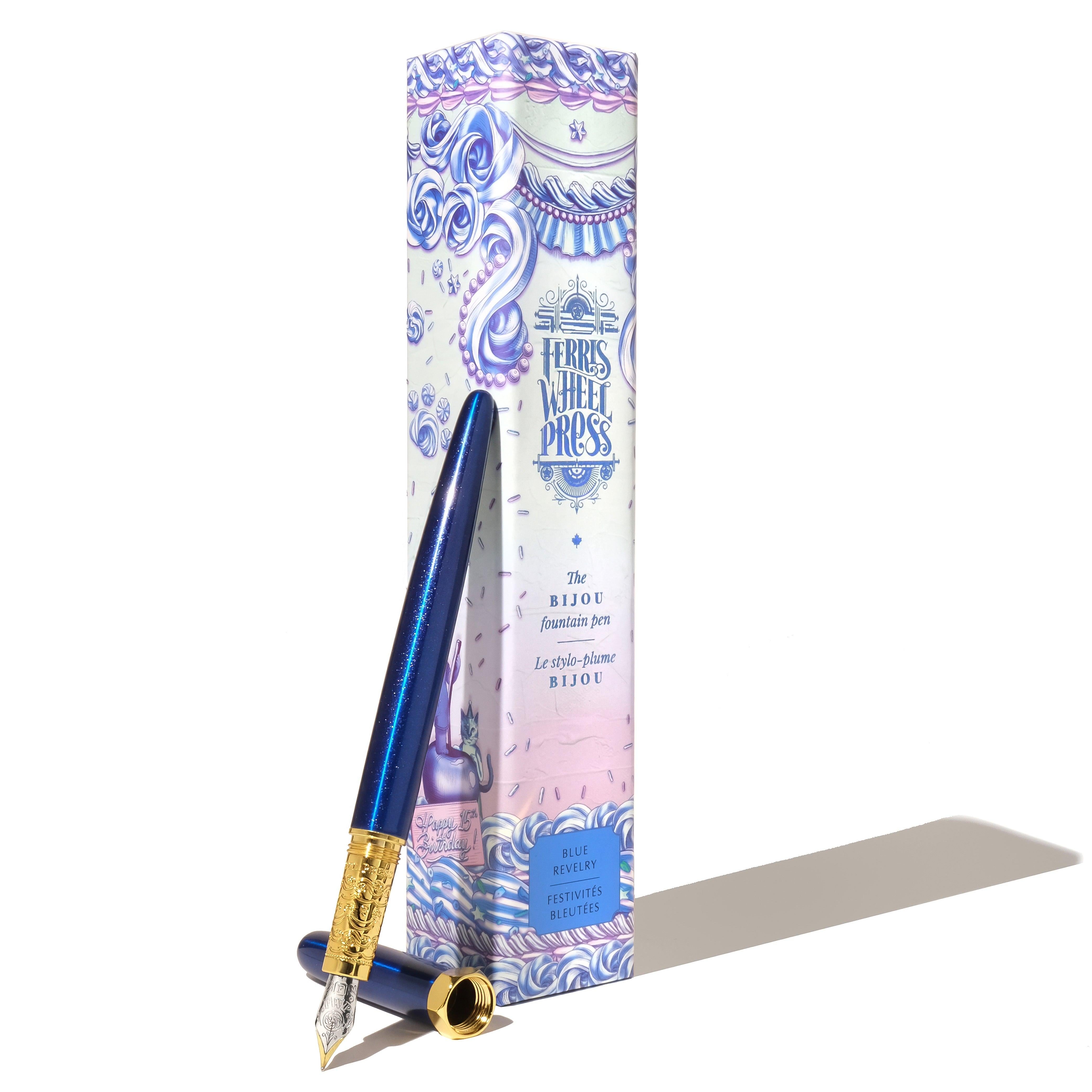 2025 Limited Edition | The Bijou Fountain Pen - Blue Revelry | Ferris Wheel Press