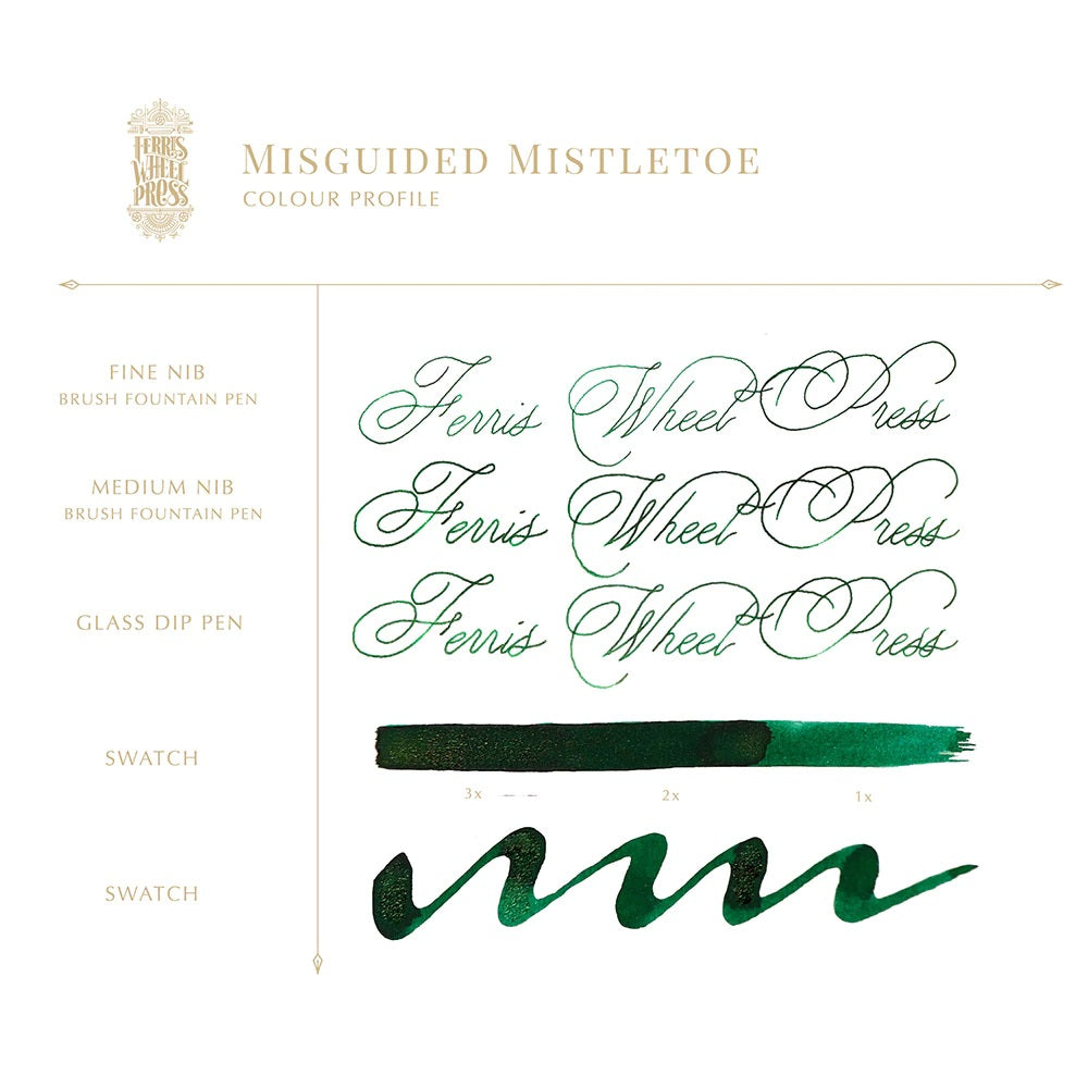 Misguided Mistletoe | 38ml Ink | Ferris Wheel Press