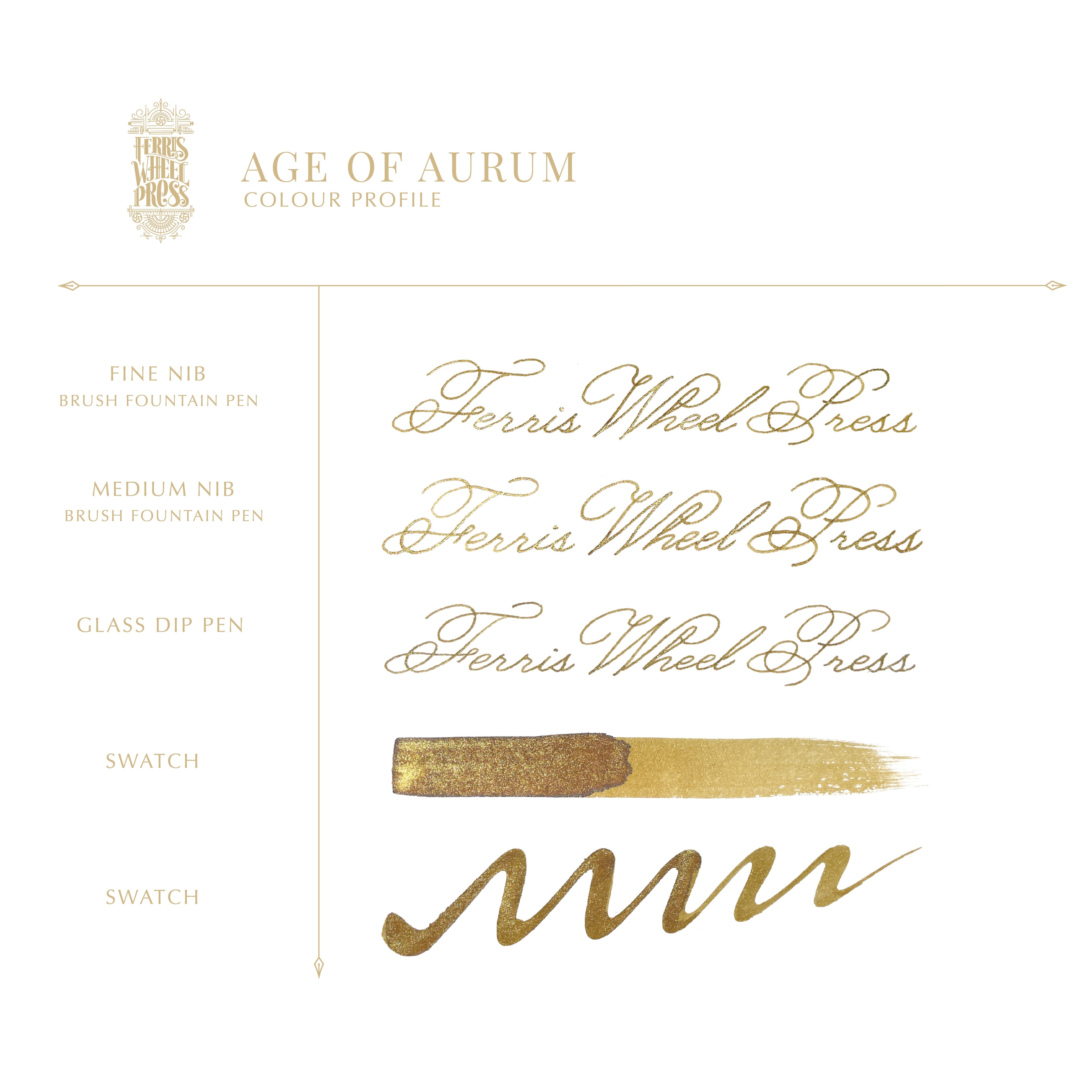 The King Midas Fountain Pen Inks - 10ml Bottled | Ferris Wheel Press