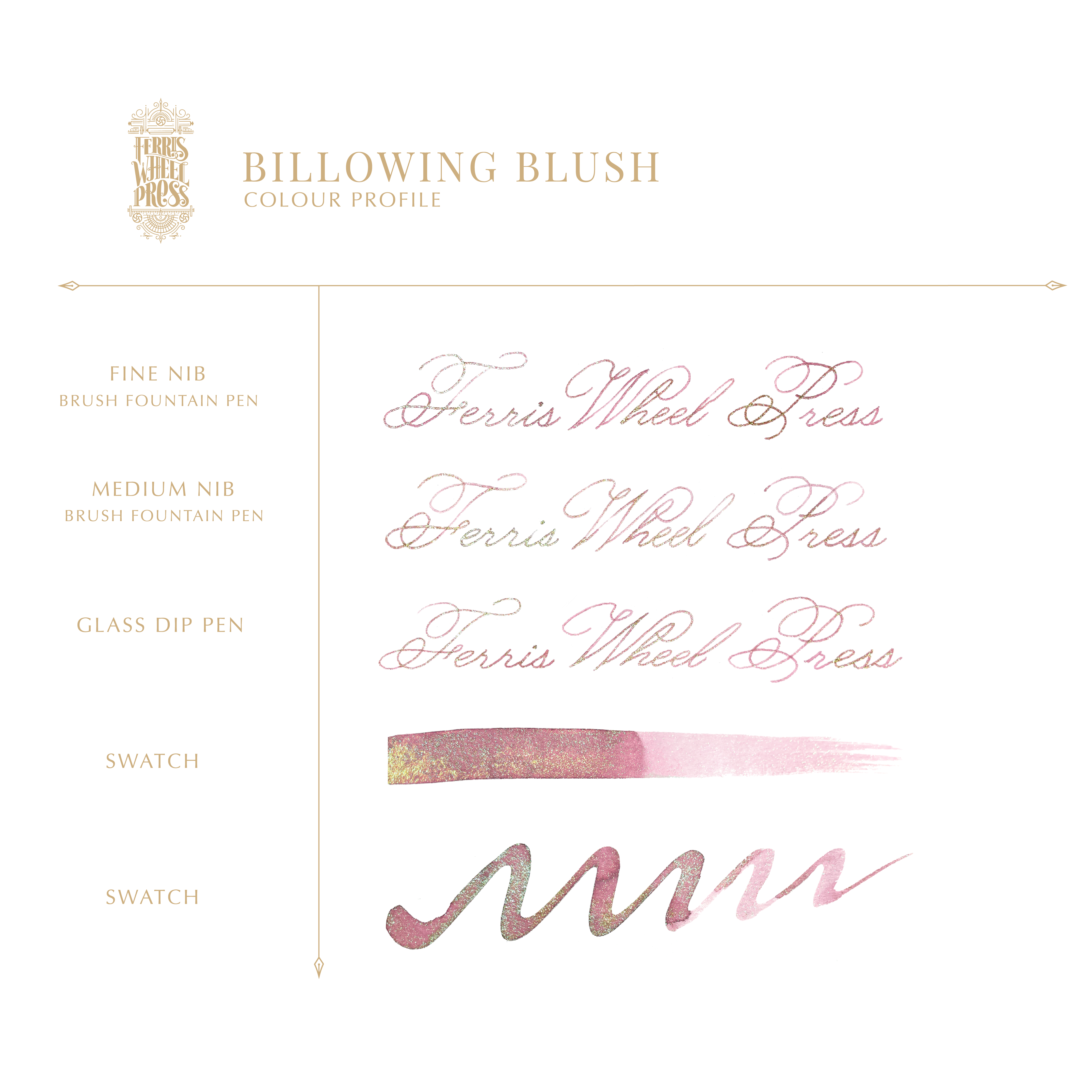 The Beauty and the Beast Fountain Pen Inks - 20ml Bottled | Ferris Wheel Press