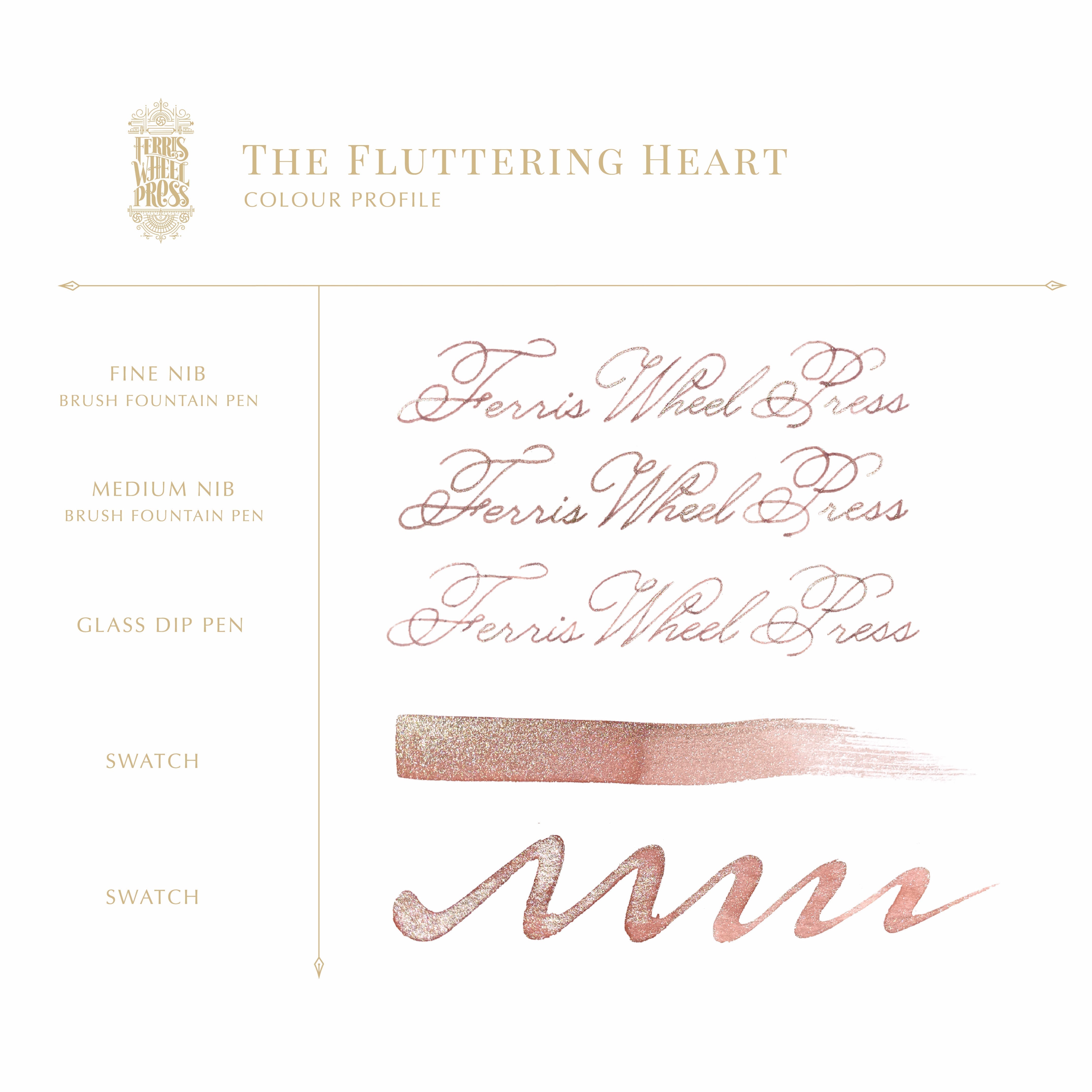 The Fluttering Heart | 38ml Ink | Ferris Wheel Press