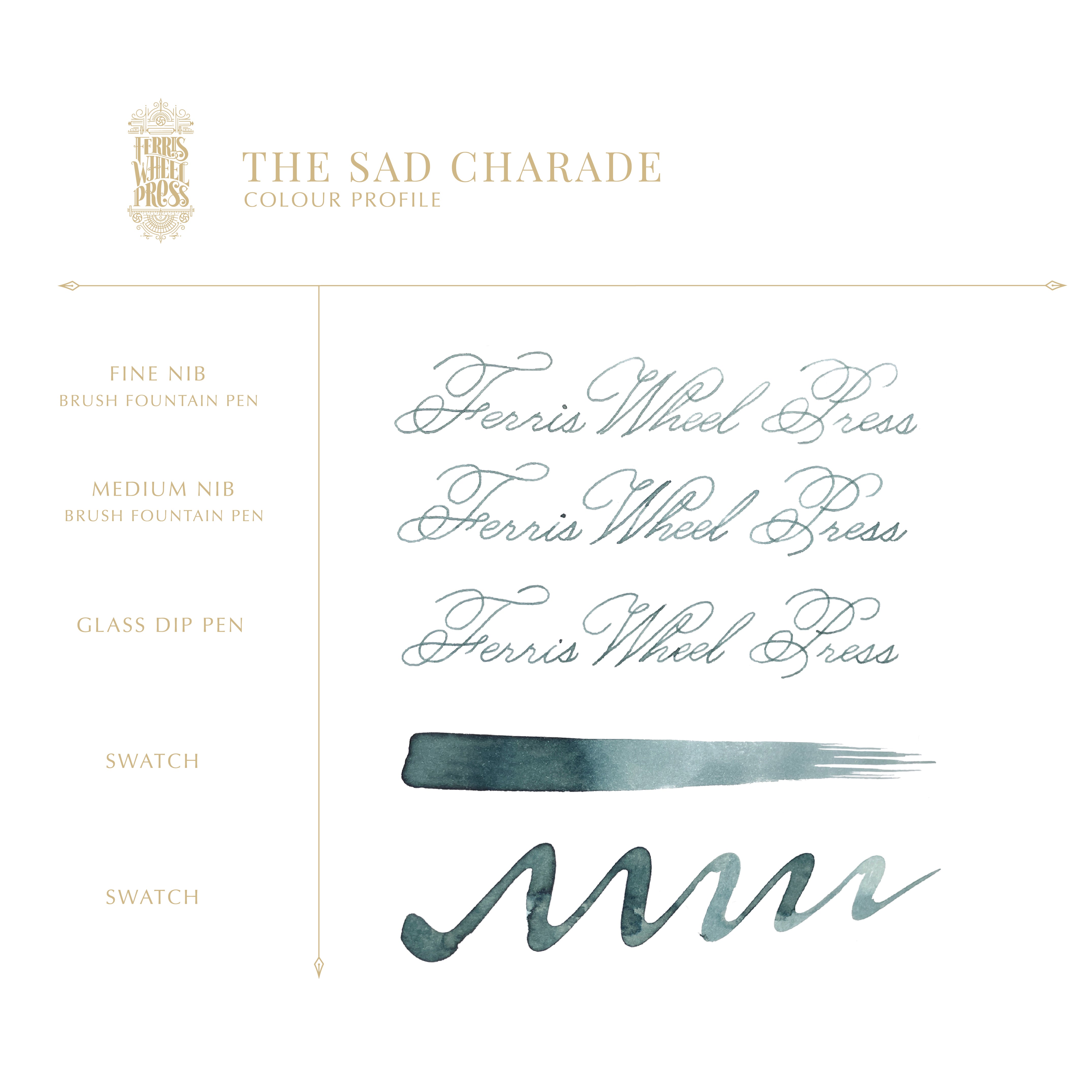 The Sad Charade | 38ml Ink | Ferris Wheel Press