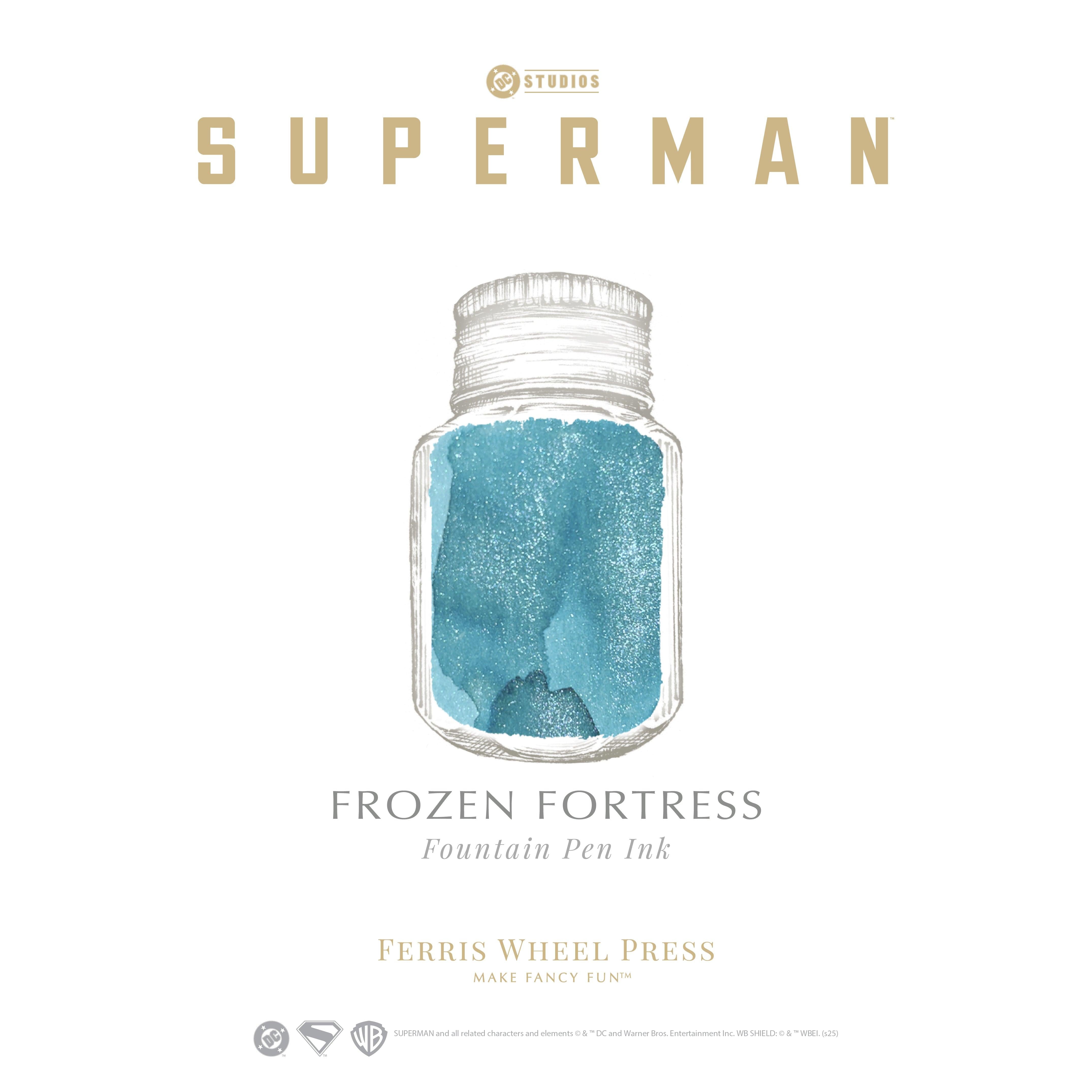 Warner Bros. | Superman Fountain Pen Inks - 10ml Bottled | Ferris Wheel Press