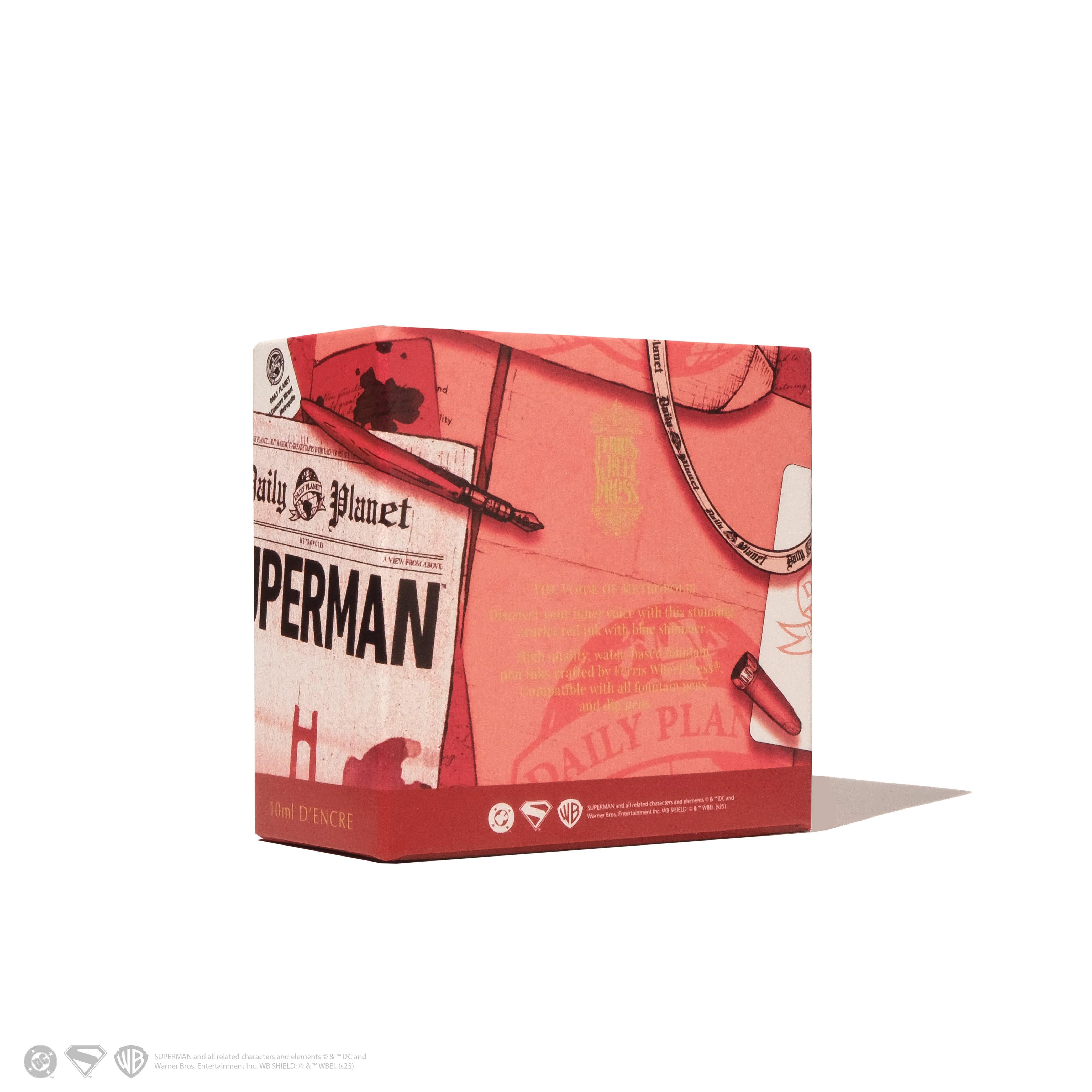 Warner Bros. | Superman Fountain Pen Inks - 10ml Bottled | Ferris Wheel Press
