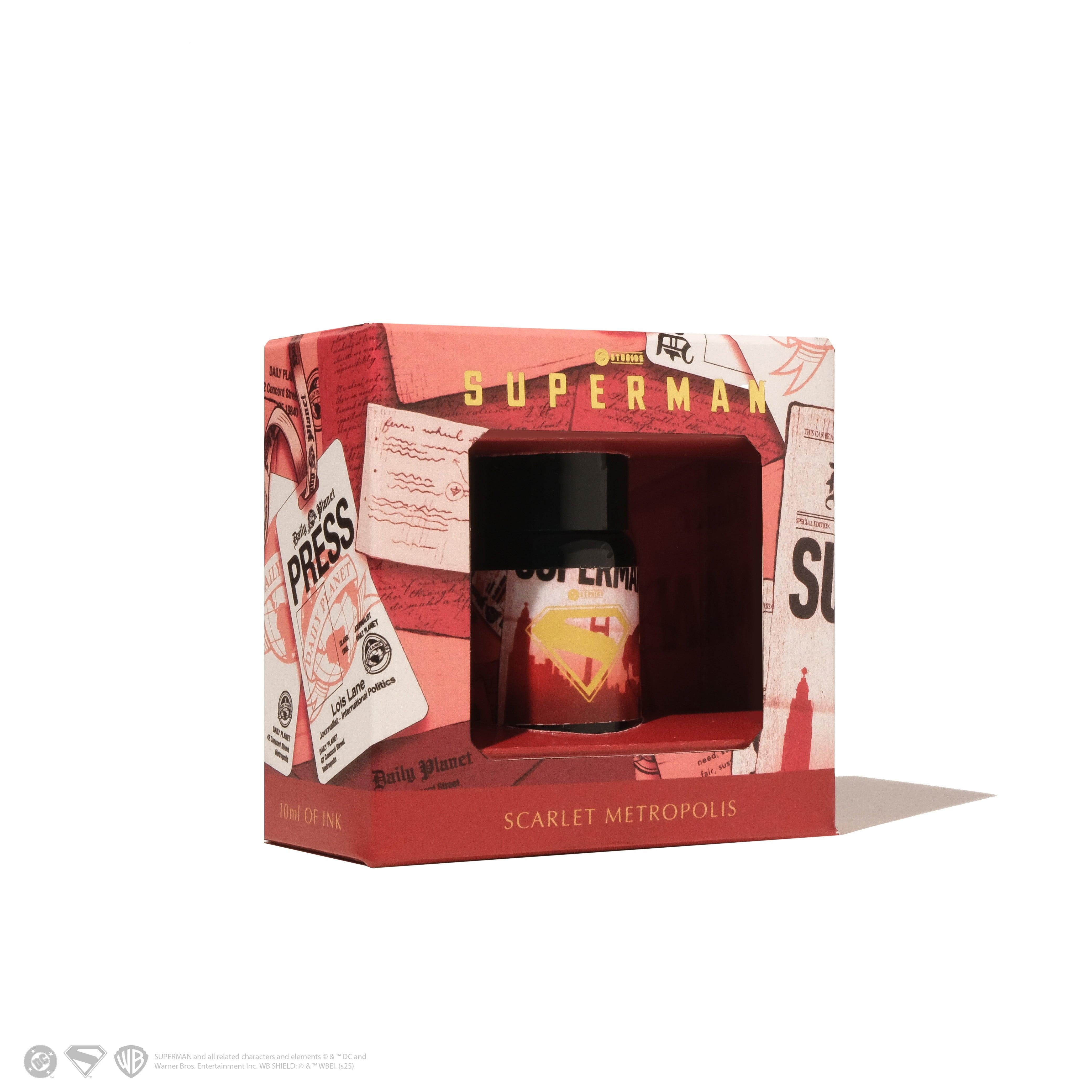 Warner Bros. | Superman Fountain Pen Inks - 10ml Bottled | Ferris Wheel Press