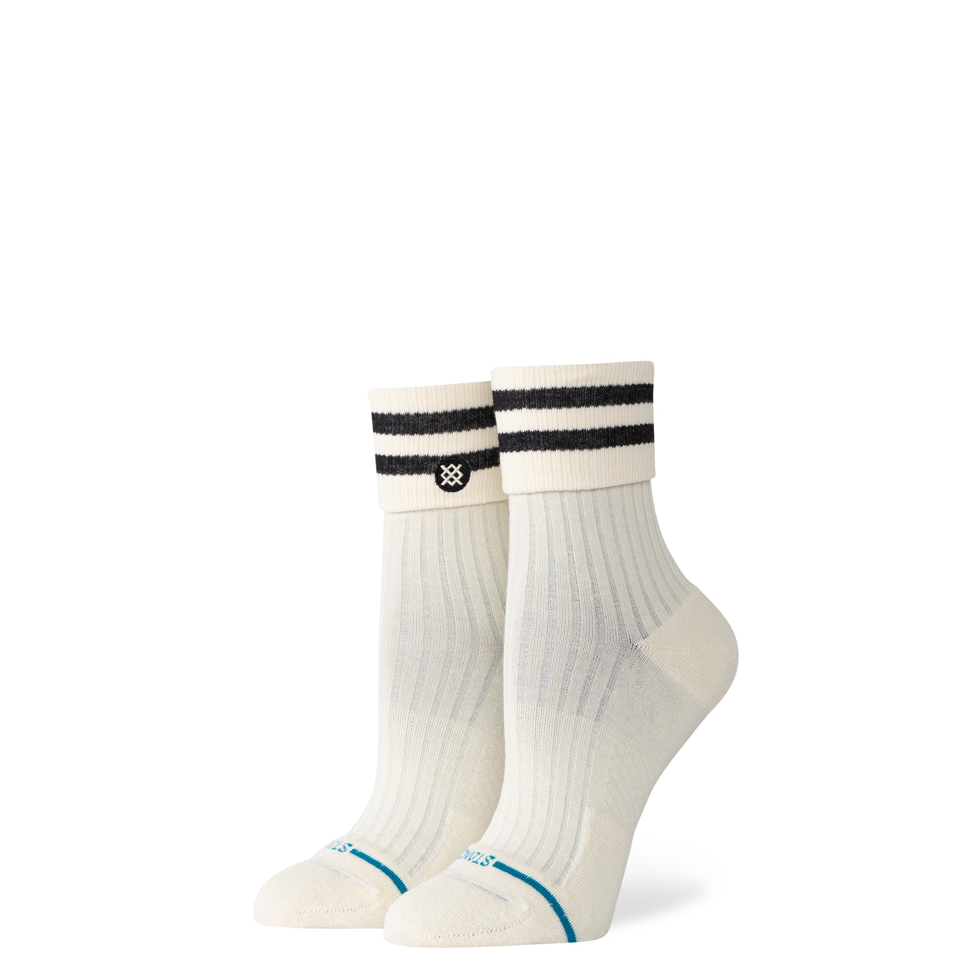 STANCE WOMENS ROLL CUFF QUARTER SOCKS