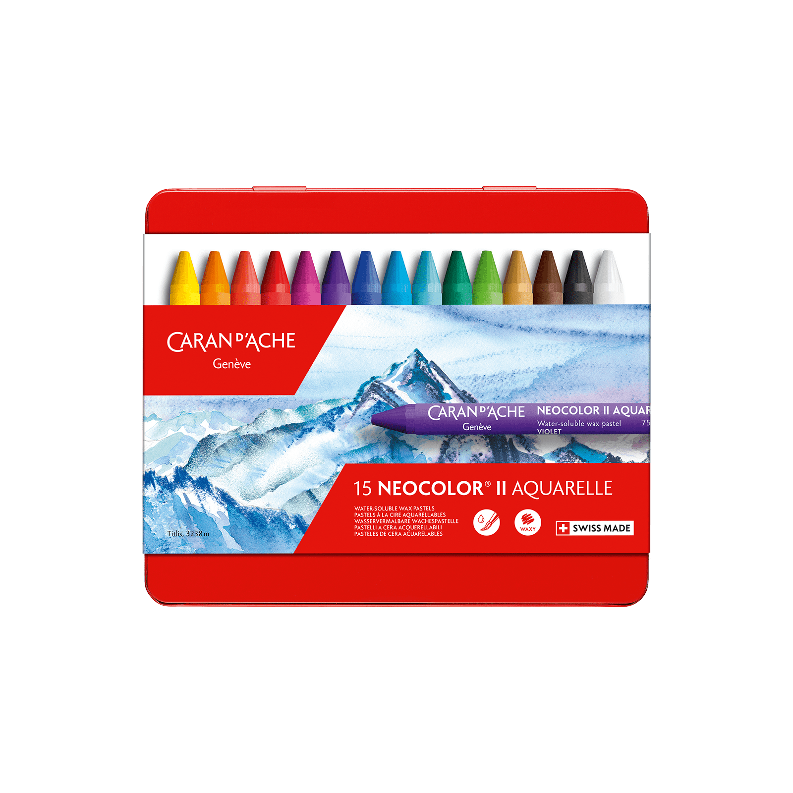 Caran d'Ache Neocolor II Water-Soluble Wax Pastel