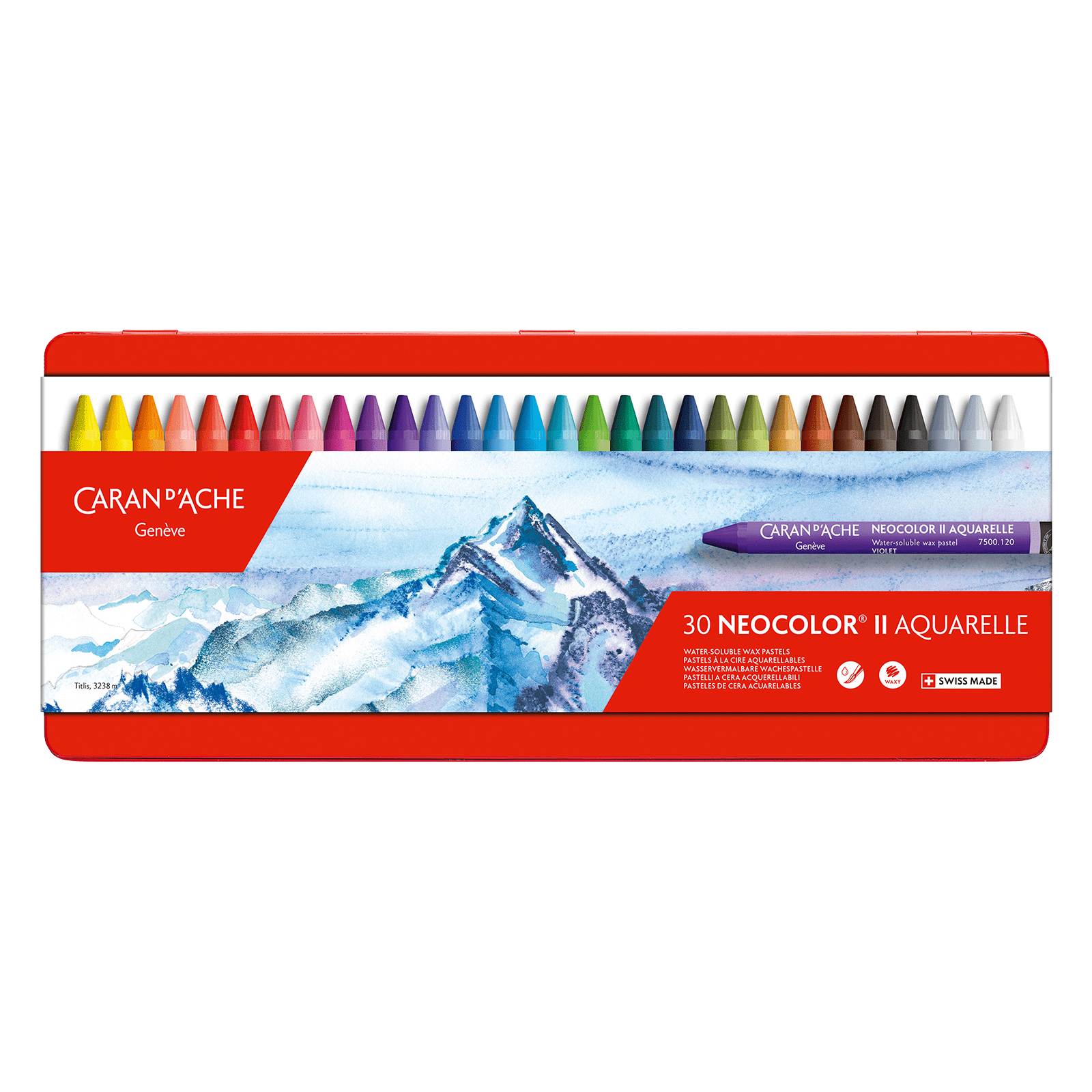 Caran d'Ache Neocolor II Water-Soluble Wax Pastel