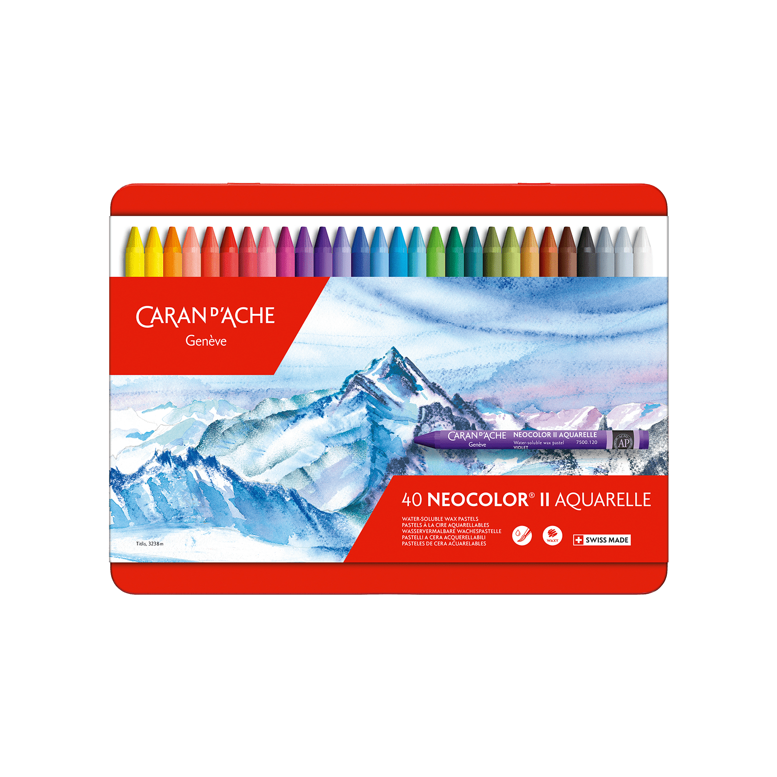Caran d'Ache Neocolor II Water-Soluble Wax Pastel