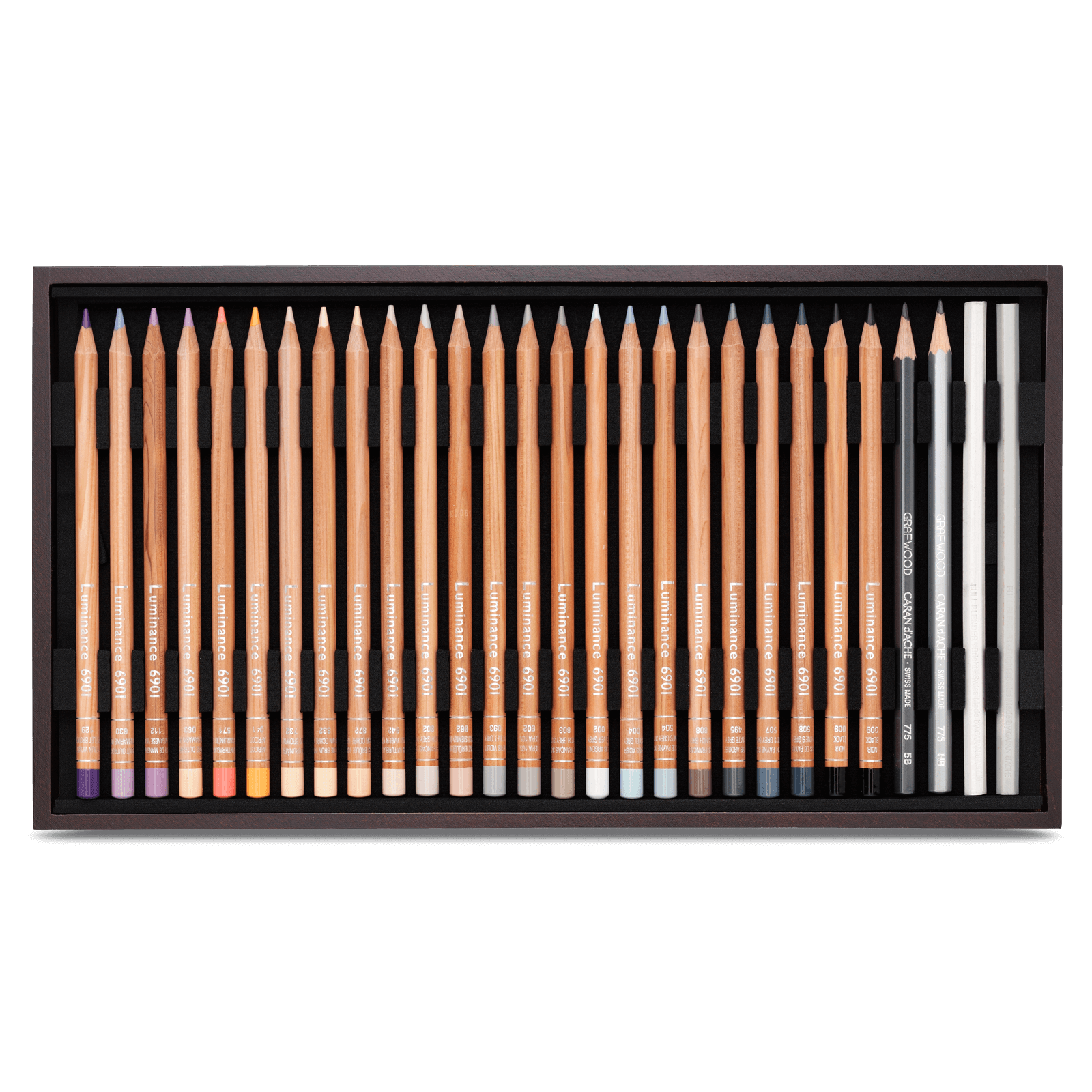 Caran d'Ache Luminance 6901 Colour Pencil - Wooden Box Set of 76