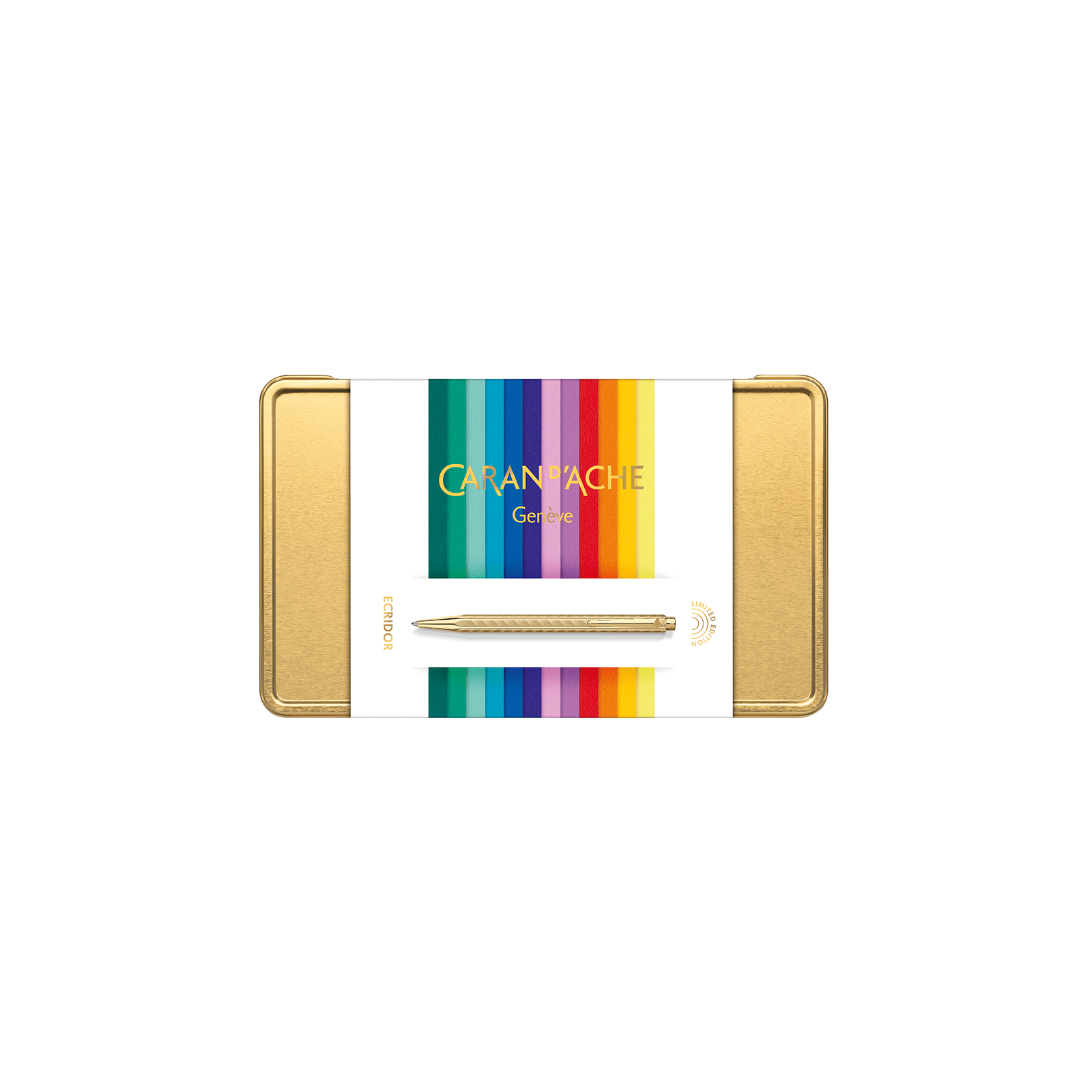 Caran d'Ache Ecridor Sunlight Gift Set Ballpoint Pen & Leather Case Special Edition