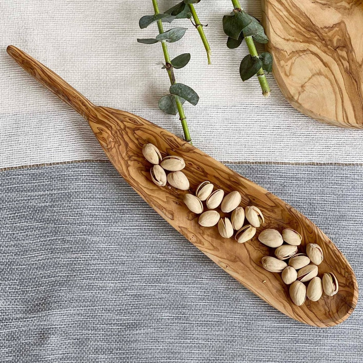 Scents and Feel Olive Wood Oval Narrow Tapas Dish