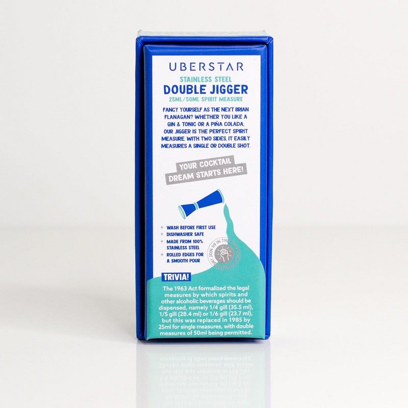 UBERSTAR Double Jigger Spirit Measure - Silver