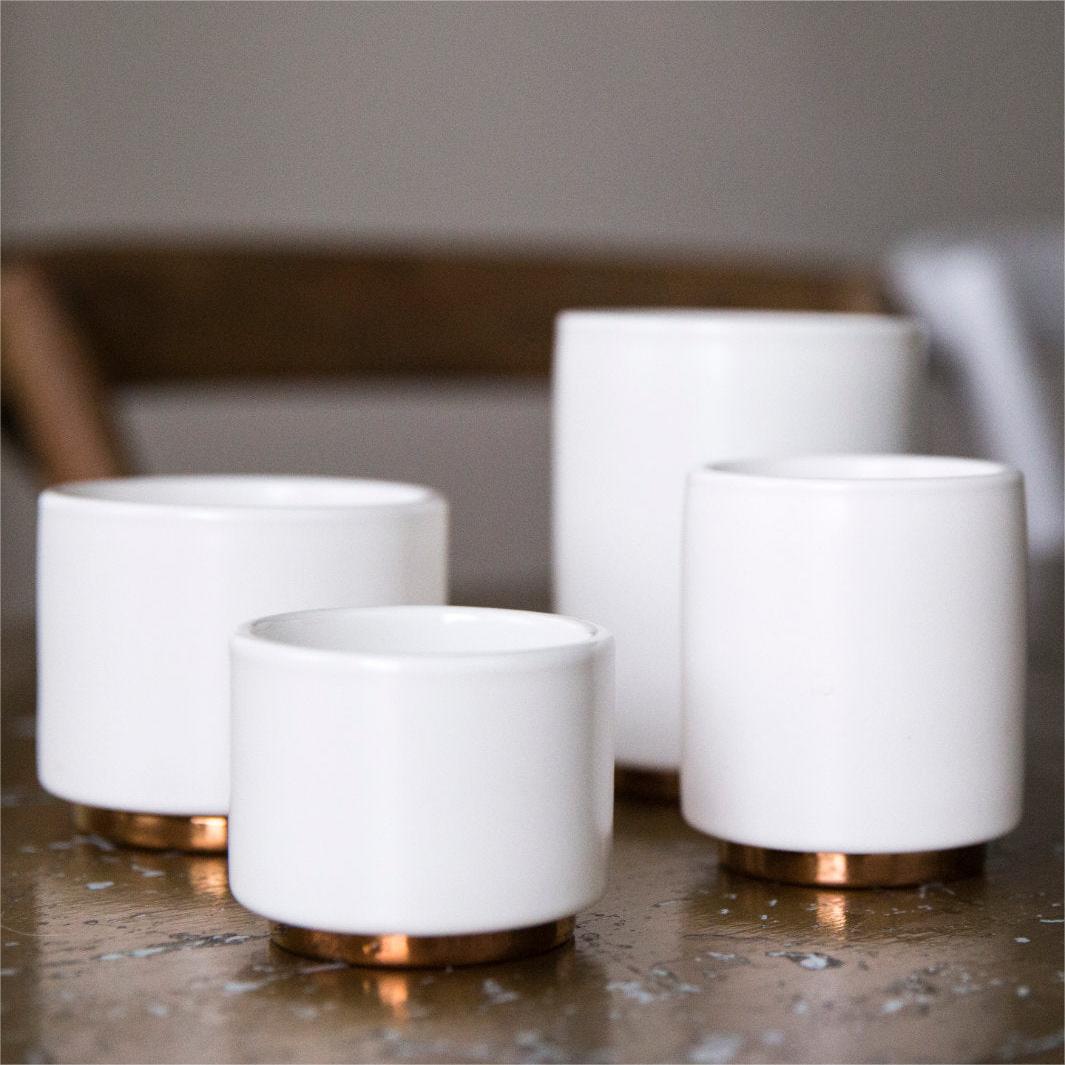 Fellow Monty Milk Art Cups - Cortado 4.5oz - White