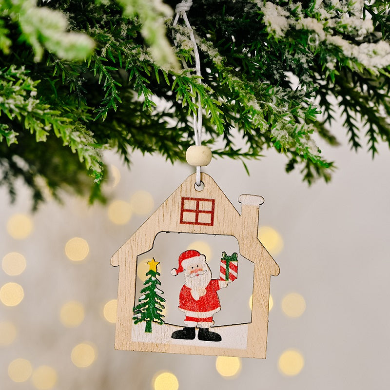 Christmas Wooden Ornament (12 pieces) - Star
