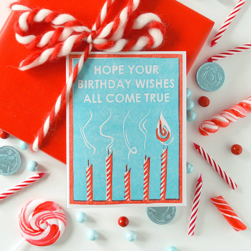 Heartell Press Hope Your Wishes All Come True Birthday Card