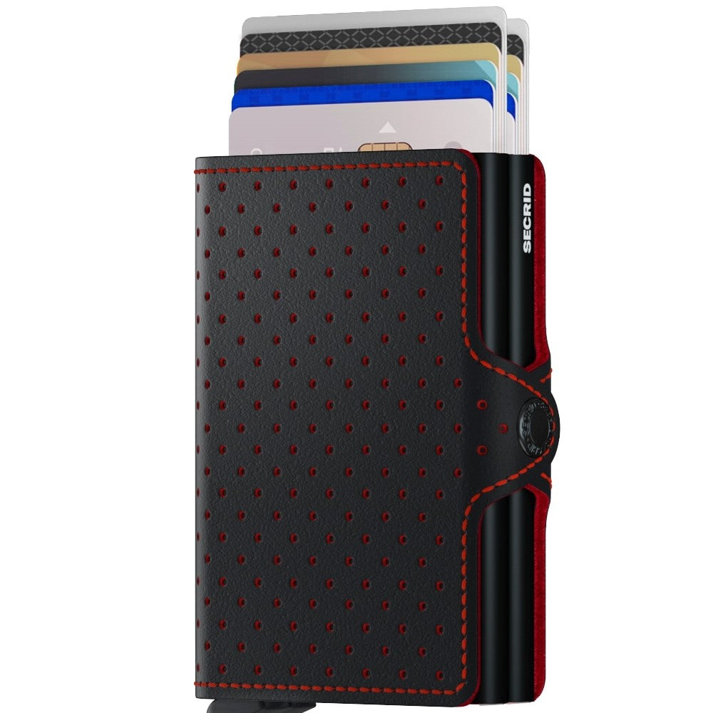 Secrid Twinwallet Perforated - Black Red