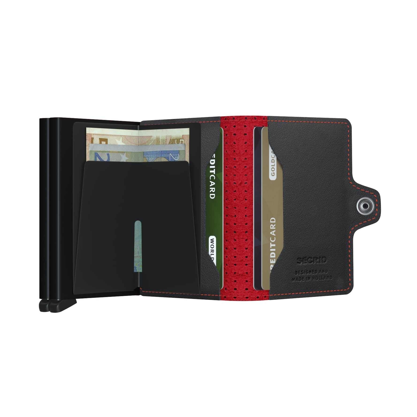 Secrid Twinwallet Perforated - Black Red
