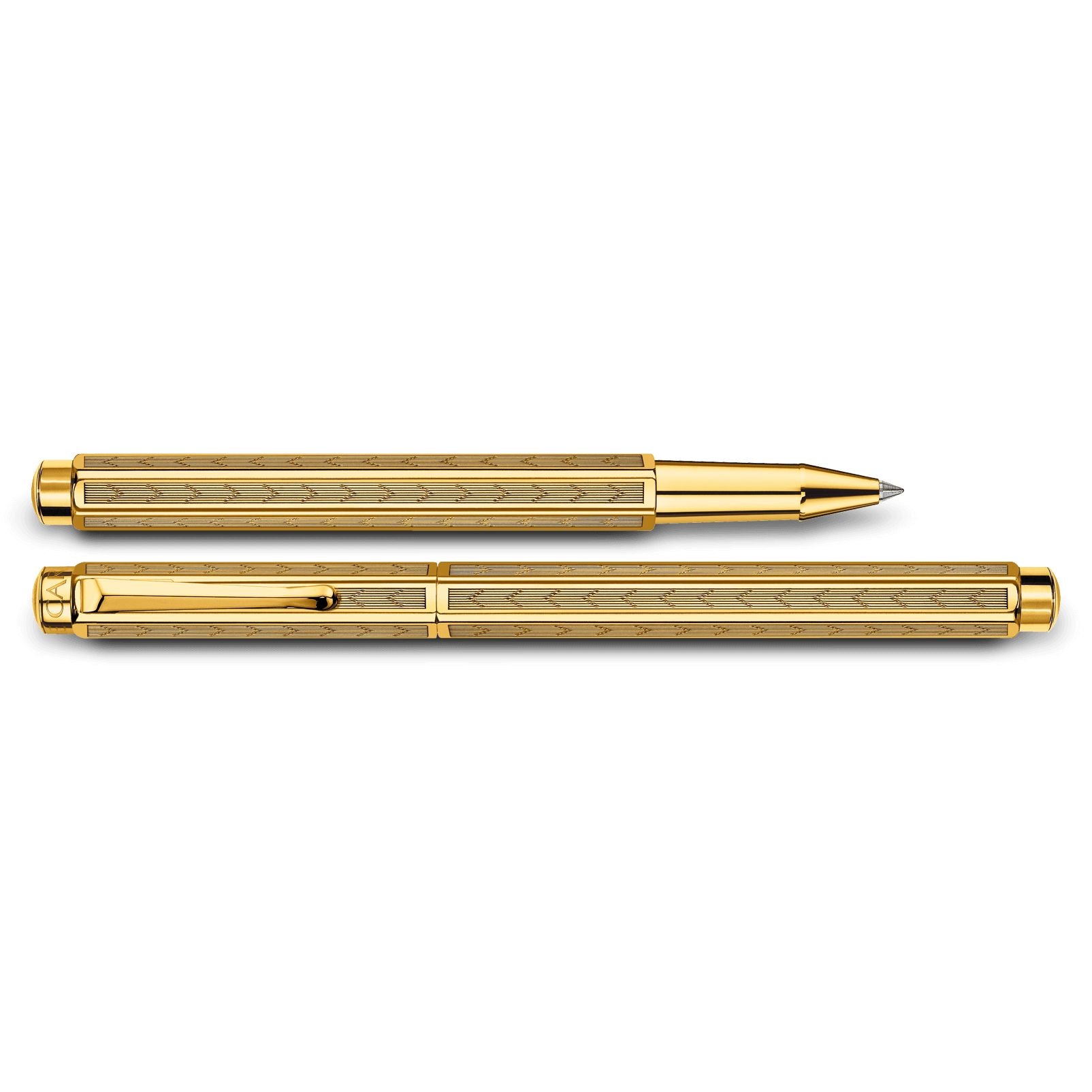 Caran d'Ache Gilded Ecridor Chevron Rollerball Pen